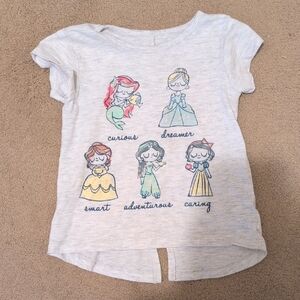 Disney Princess Graphic Tee - Light Gray